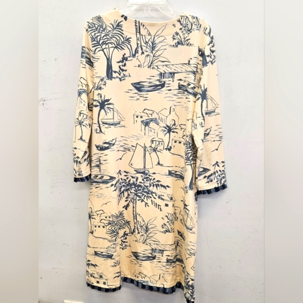 Spartina 449 Cream and Black Scenic Dress